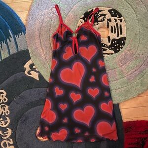 dELiA*s Black and Red Heart Dress